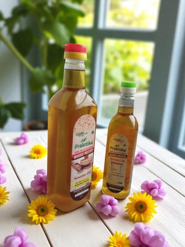 Prakrtika Wooden Pressed Sesame Oil - Image 2