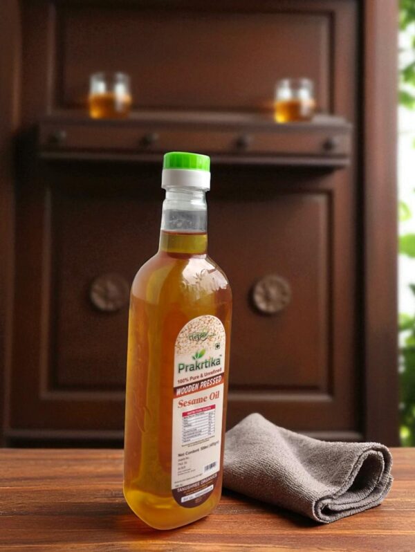 Prakrtika Wooden Pressed Sesame Oil - Image 3
